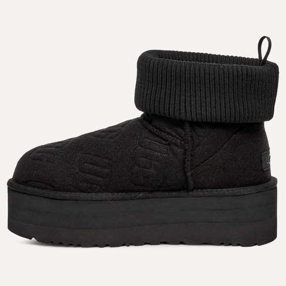 NWT UGG Classic Mini Platform Felted Boot! - Picture 2 of 12